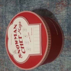 Williams sonoma snowman chef mugs